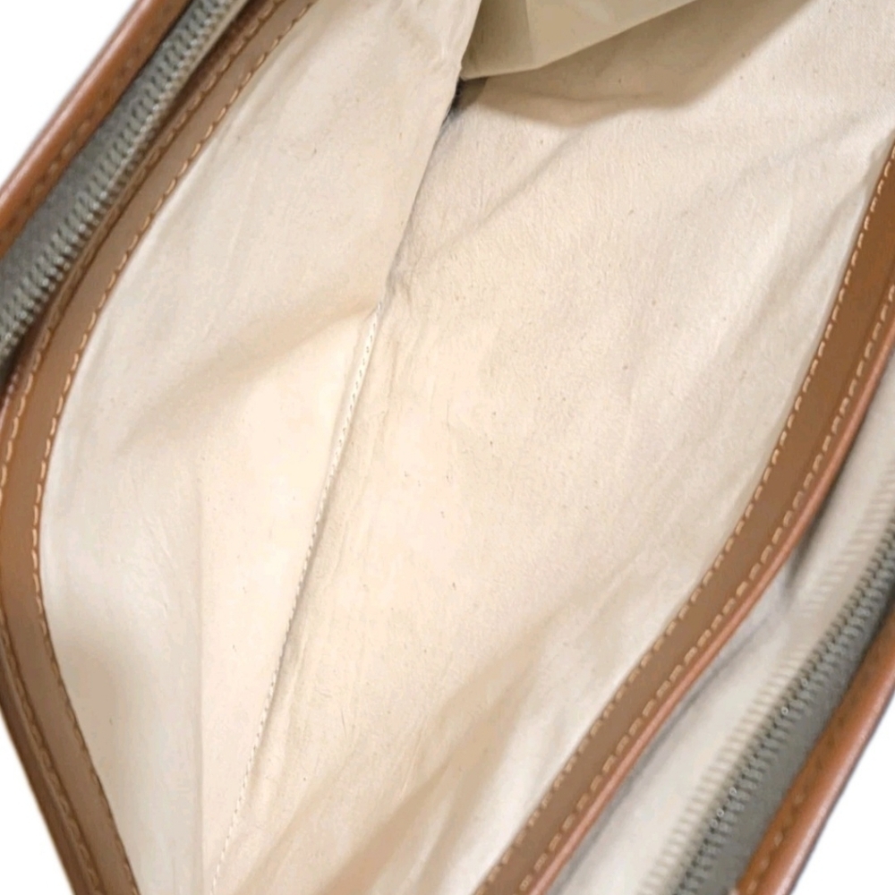 RARE Dunhill Vintage Green/Brown Canvas/Leather Portfolio Clutch (EUC) - Picture 13 of 15